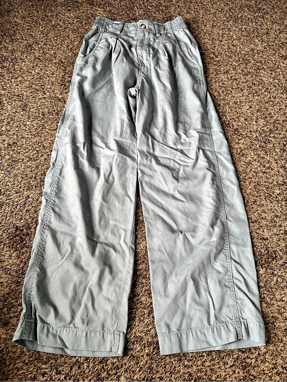 Madewell The Neale Straight-Leg Pant in Drapeweave in Overcast size 0
